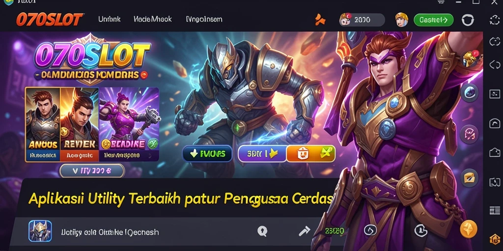 Tampilan antarmuka pengguna 070SLOT yang menarik dan fungsional.