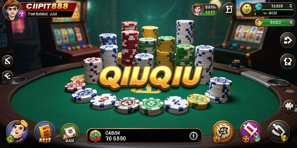 Screenshot utama menunjukkan gameplay seru QiuQiu di CIPIT88.