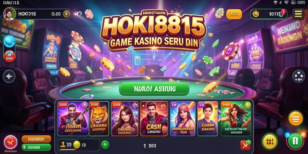 Screenshot HOKI8815 menampilkan permainan kasino yang seru dan menarik.