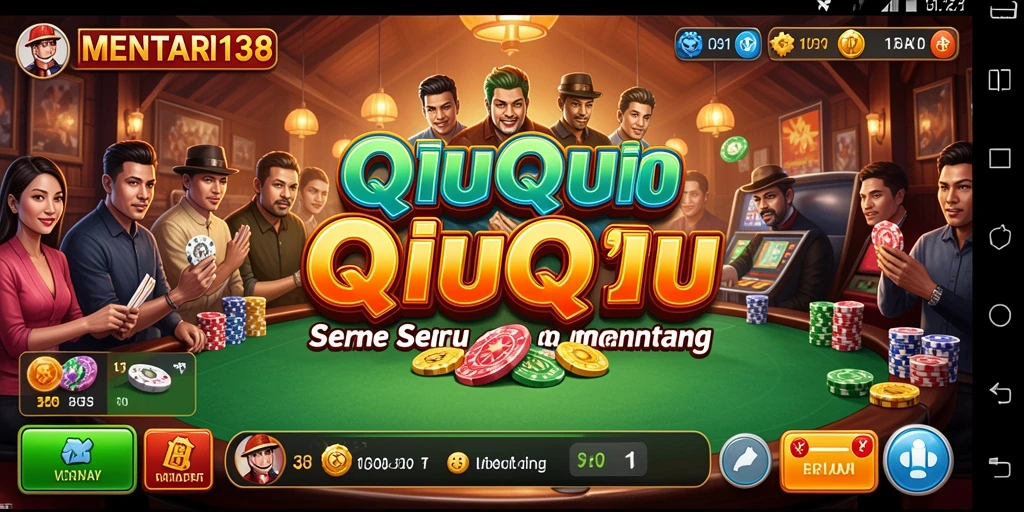 Tampilan gameplay seru dari permainan QiuQiu MENTARI138.