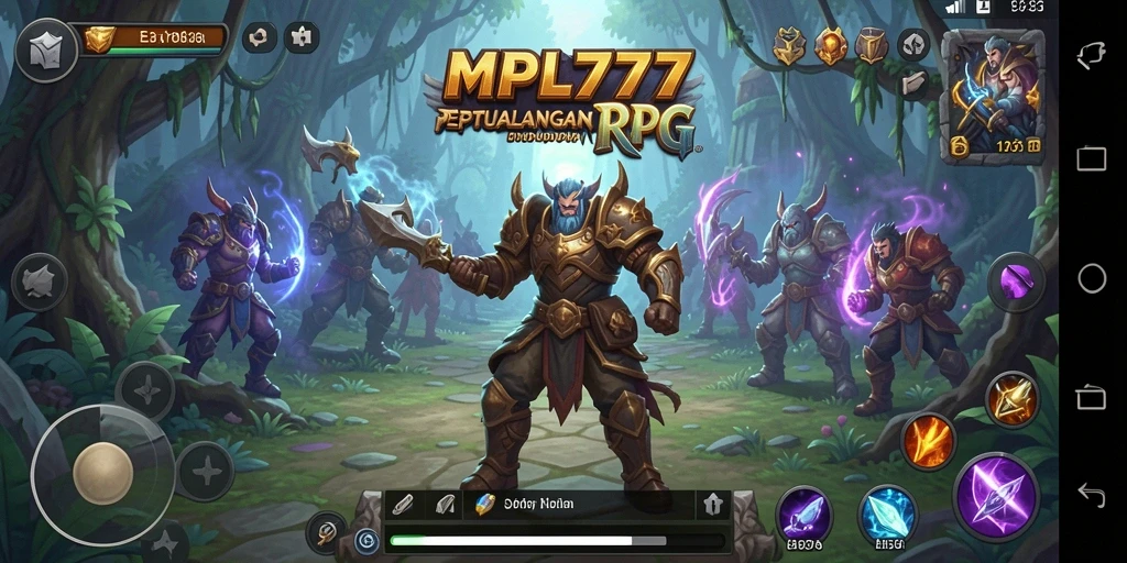 Tangkapan layar gameplay MPL777 menunjukkan pertarungan karakter yang seru dan grafis menakjubkan.