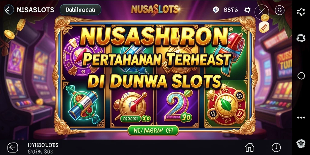 Gameplay menegangkan dalam NUSASLOTS Tower Defense.