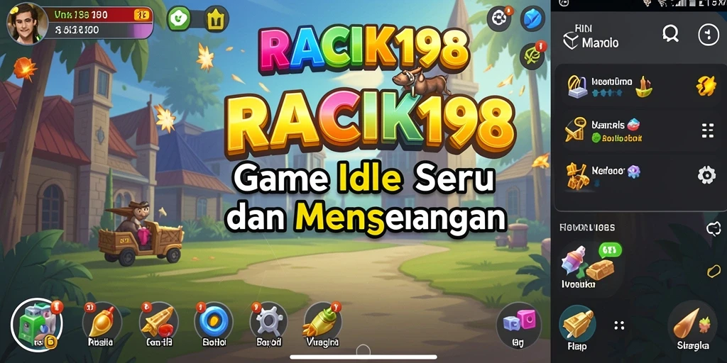 Tampilan gameplay Idle yang menarik di RACIK198.