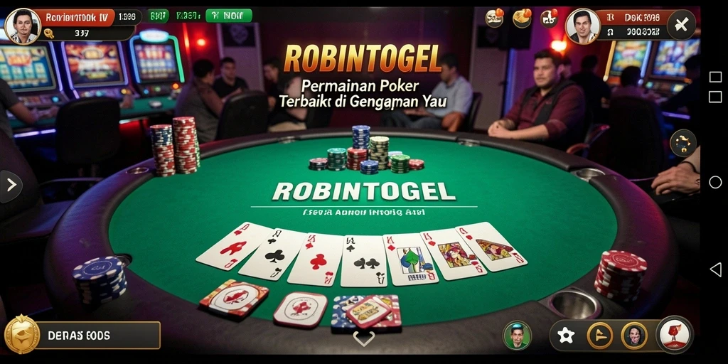 Tampilan gameplay menarik penuh strategi poker.