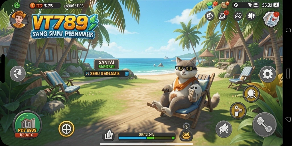 Tangkapan layar gameplay VT789 menampilkan karakter yang beraksi dalam level seru.